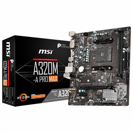 MOTHERBOARD MSI AM4 A320M A PRO MAX